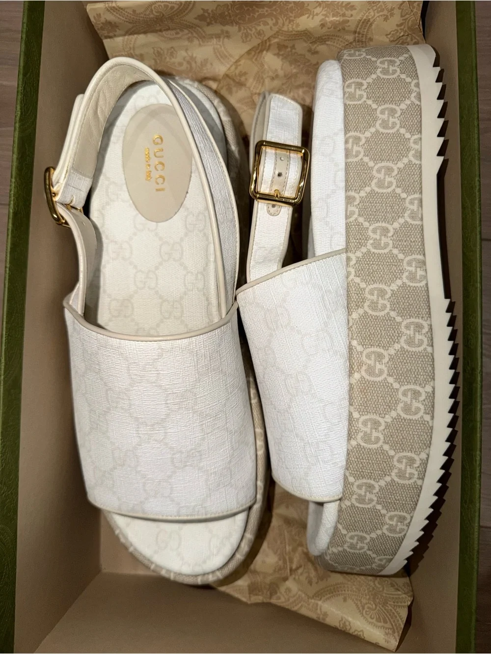 Gucci Platform Slingback Sandals 42